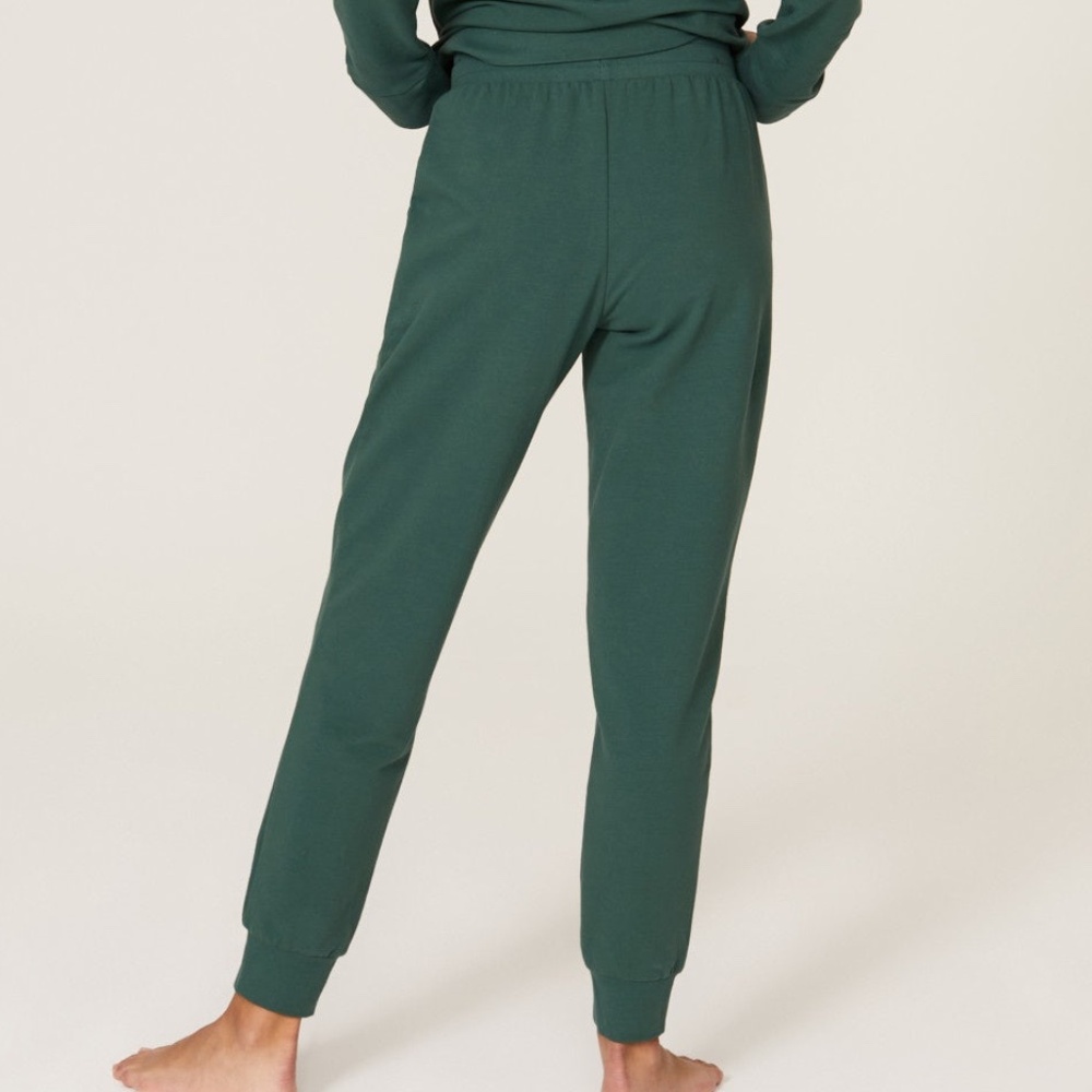 Bedhead Pajamas, Emerald Leopard Sweatpants, XS - Picture 3 of 11
